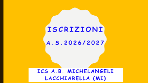 Diapositiva iscrizioni 26/27
